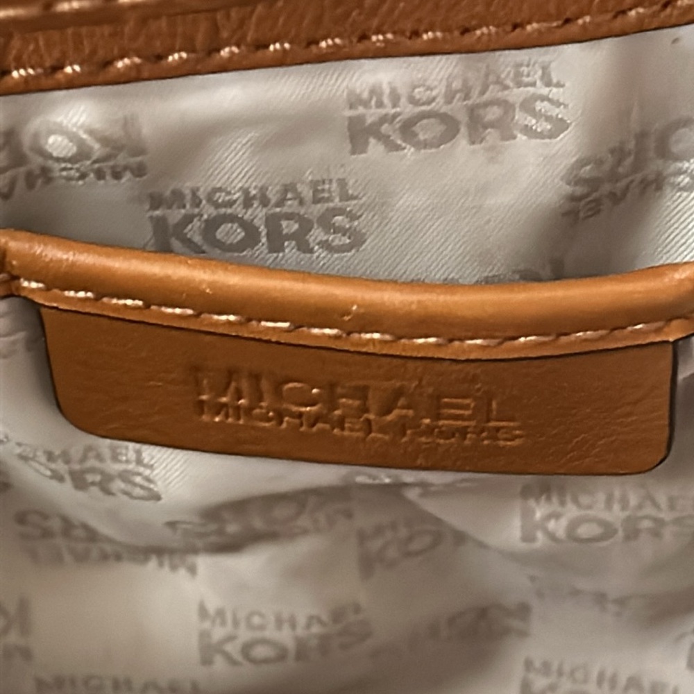 MICHAEL KORS- brown  Leather GANSEVOORT hand/shoulder Bag- SFH- see pics - Picture 10 of 12